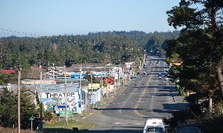 Downtown Port Orford view.